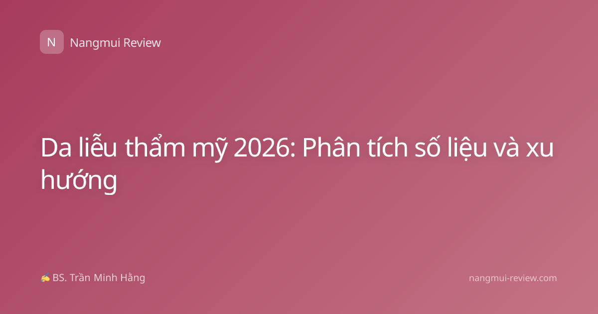 Da liễu thẩm mỹ 2026: Phân tích số liệu và xu hướng