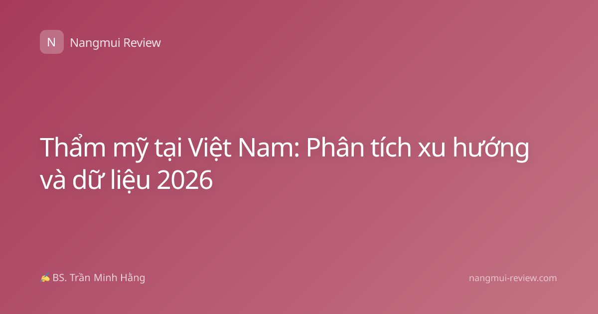Thẩm mỹ tại Việt Nam: Phân tích xu hướng và dữ liệu 2026